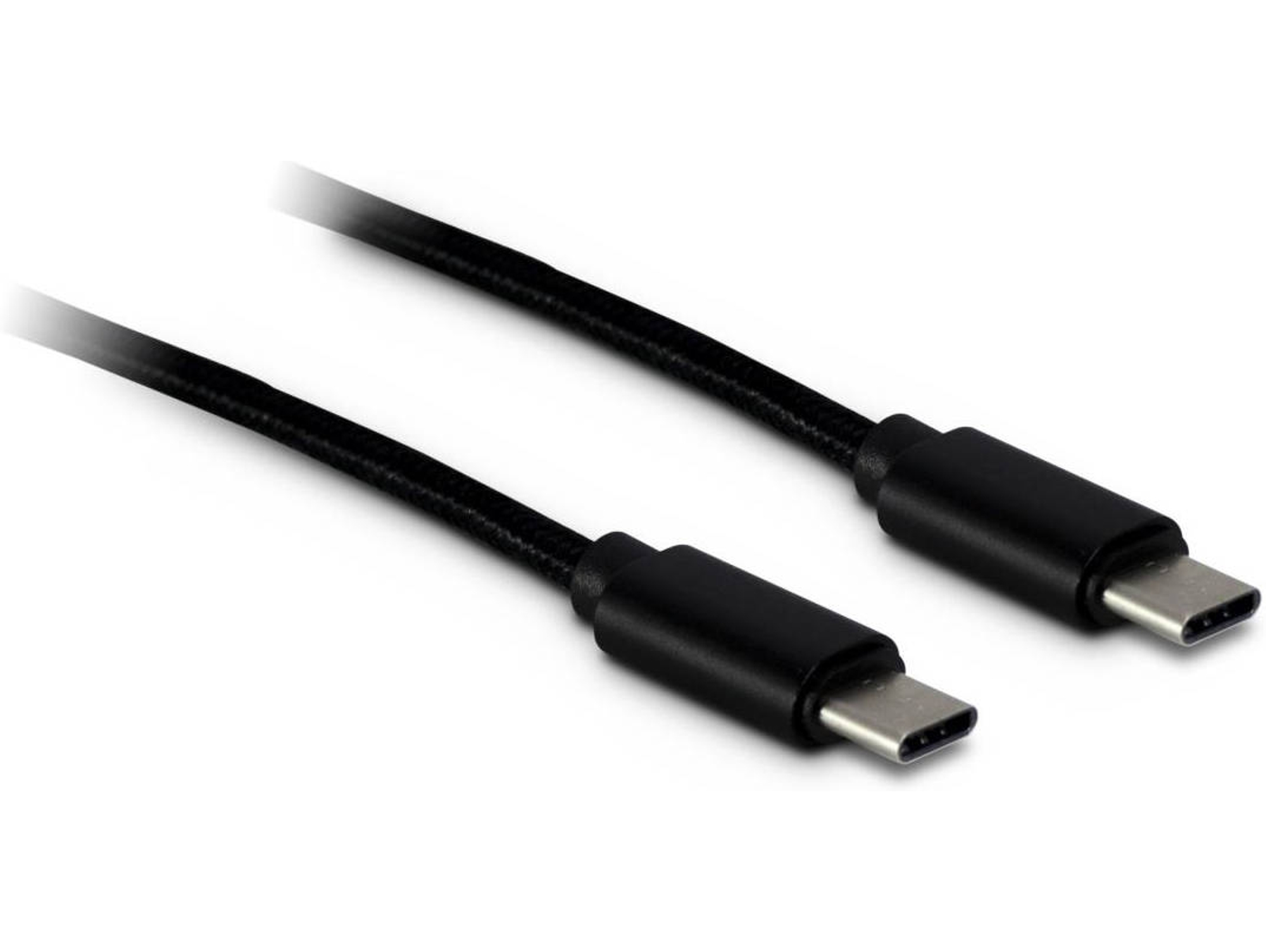 Cable USB INTER-TECH (USB-C - USB-C - 1 m - Negro)
