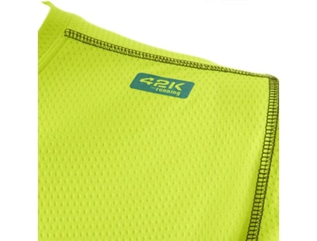 Camiseta de Hombre para Running 42K RUNNING Lunar Amarelo Amarillo (S)