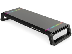 Soporte Para Monitor De Escritorio Rgb 4 Usb 2.0 Para Computadora Portátil Con Longitud Ajustable Y