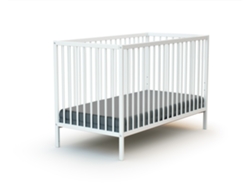Cuna de Bebé WEBABY (60 x 120 cm - Blanco)