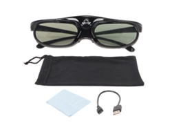 Gafas 3d Recargables De 144 Hz Con Obturador Activo Dlp Link Para Proyectores Dlp De Alta Transmisión De Luz.