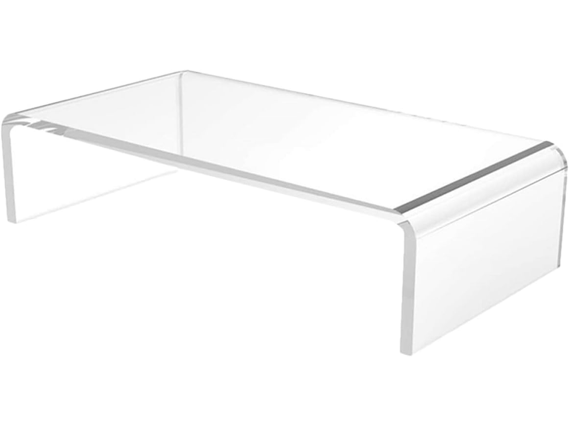 Soporte De Acrílico Transparente Para Monitor Y Elevador De Pantalla De Portátil