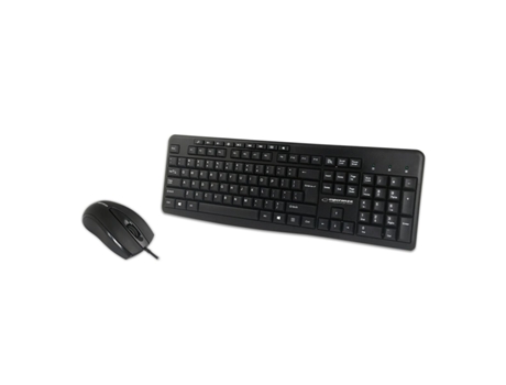Teclado y Ratón ESPERANZA EK137 (Blanco - Qwerty US)