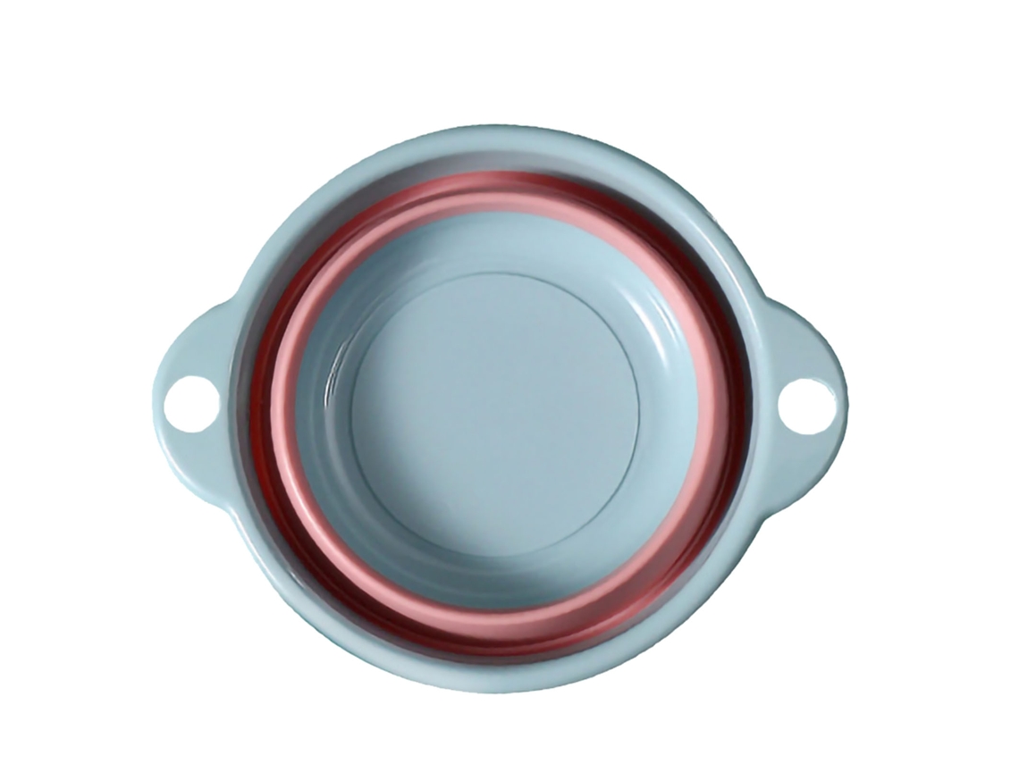 Lavabo plegable multifuncional para niños, portátil, para lavar verduras, color azul