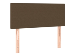 Maison Exclusive - Cabecero De Tela Marrón Oscuro 90x5x78/88 Cm