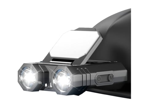 Faros,YIZHOOD Lantern-0067 Luces de sombrero con clip Faros delanteros para adultos con sensor inteligente Mini altavoz brillante, clip de luz LED ...