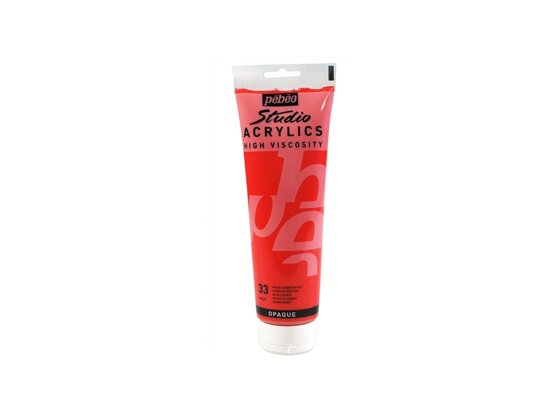 Tinta Acrílica PÉBÉO (Opaca - Roja - 250ml)