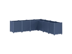 Jardinera PP gris VIDAXL (160x160x53 cm)