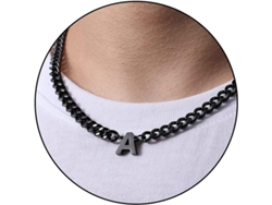 2026-cadena De Eslabón Cubano Con Letra Inicial A-z Acero Inoxidable 6.5mm 18+2 Pulgadas Regalo De Joyería Para Hombres Mujeres Niños