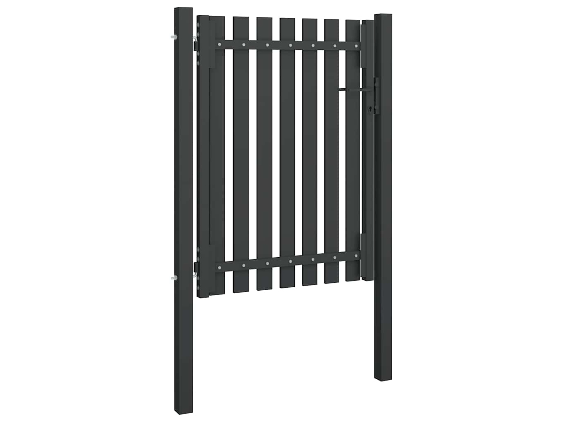 Puerta de acero para valla de jardín 100x125 cm Antracita MAISON EXCLUSIVE
