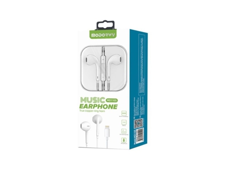 Auriculares con cable MODORWY Md1105 Blanco