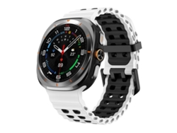 Correa de silicona Ocean para Samsung Galaxy Watch Ultra con doble orificio y hebilla negra | Dos colores (47 mm)
