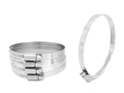 Abrazadera Para Manguera Tipo Alemán De Acero Inoxidable 201 Con Rango De Diámetro De 72 Mm A 95...