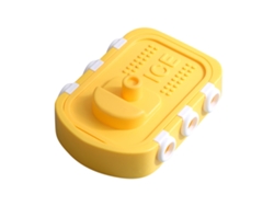 Molde Para Paletas De Hielo Reutilizable Silicona Grado Alimentario Diseño Animal Amarillo Para Cocina Hogar