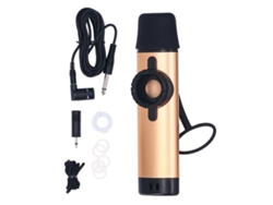 Kazoo Eléctrico Con Pastilla Metálica, Instrumento Musical De Primera Calidad Para Acompañamiento, Acabado Dorado.