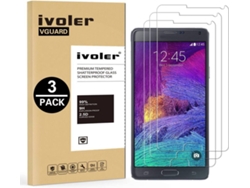 3x Protector Cristal Templado Samsung Galaxy Note 4 HONGWE.