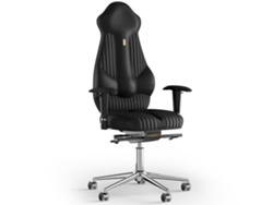 Silla de Oficina KULIK Costura Imperial PU Cuero (Preto -130x50x50cm)