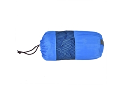 Impermeable De Poliéster, Plegable, Portátil, Ultraligero, Con Capucha Y Mangas, Color Azul.