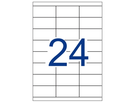 Etiquetas Adhesivas Multi3 Rectas 500 Hojas APLI (Blanco - 70 X 35 mm)