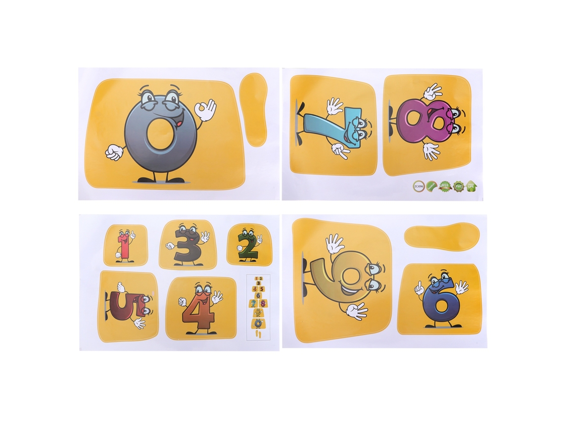 Pegatinas Decorativas Para El Suelo Con Diseño De Juego De Salto De Números - Jardín De Infancia Y Hogar