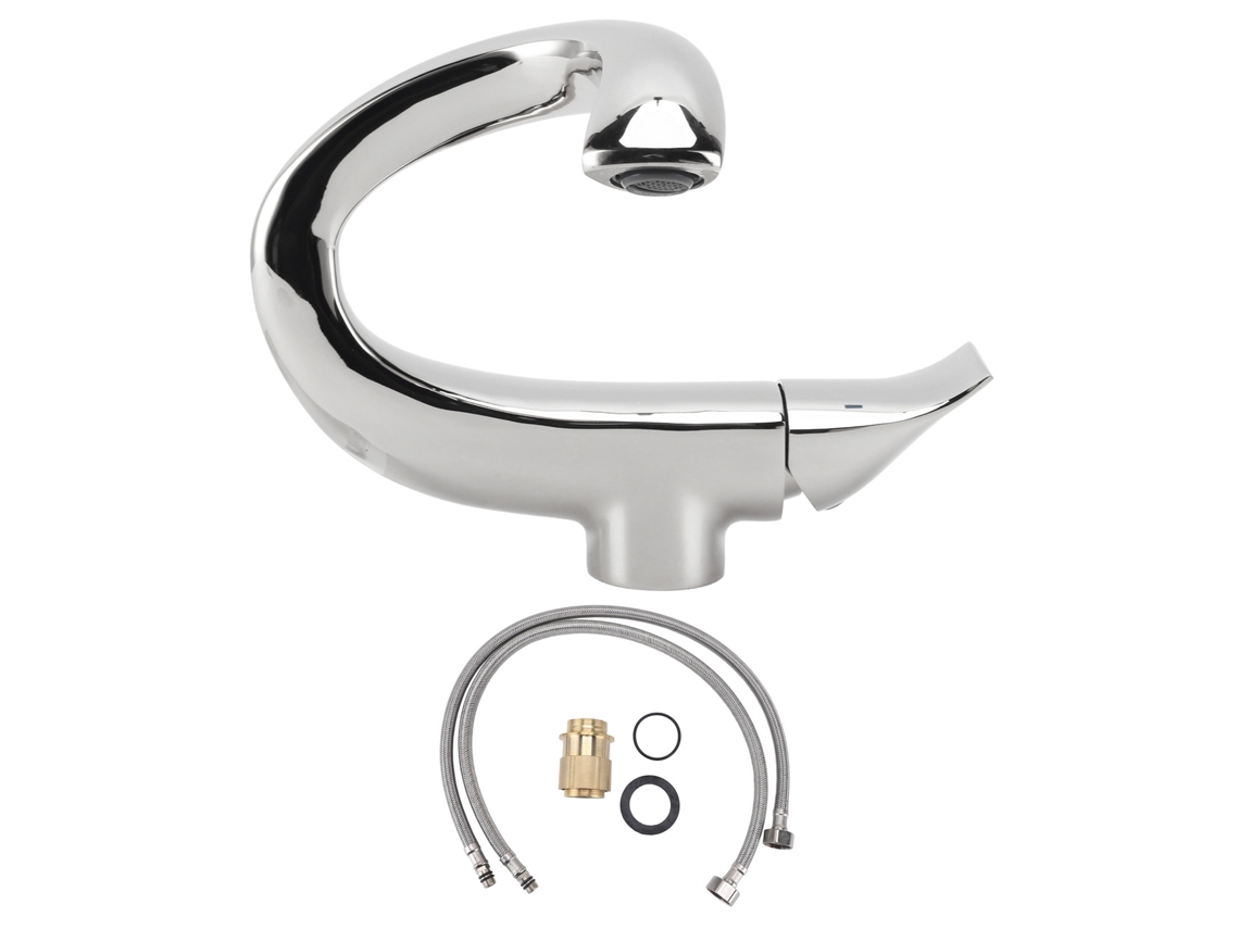 Grifo de lavabo de cobre moderno, ajustable para agua fría y caliente, para baño
