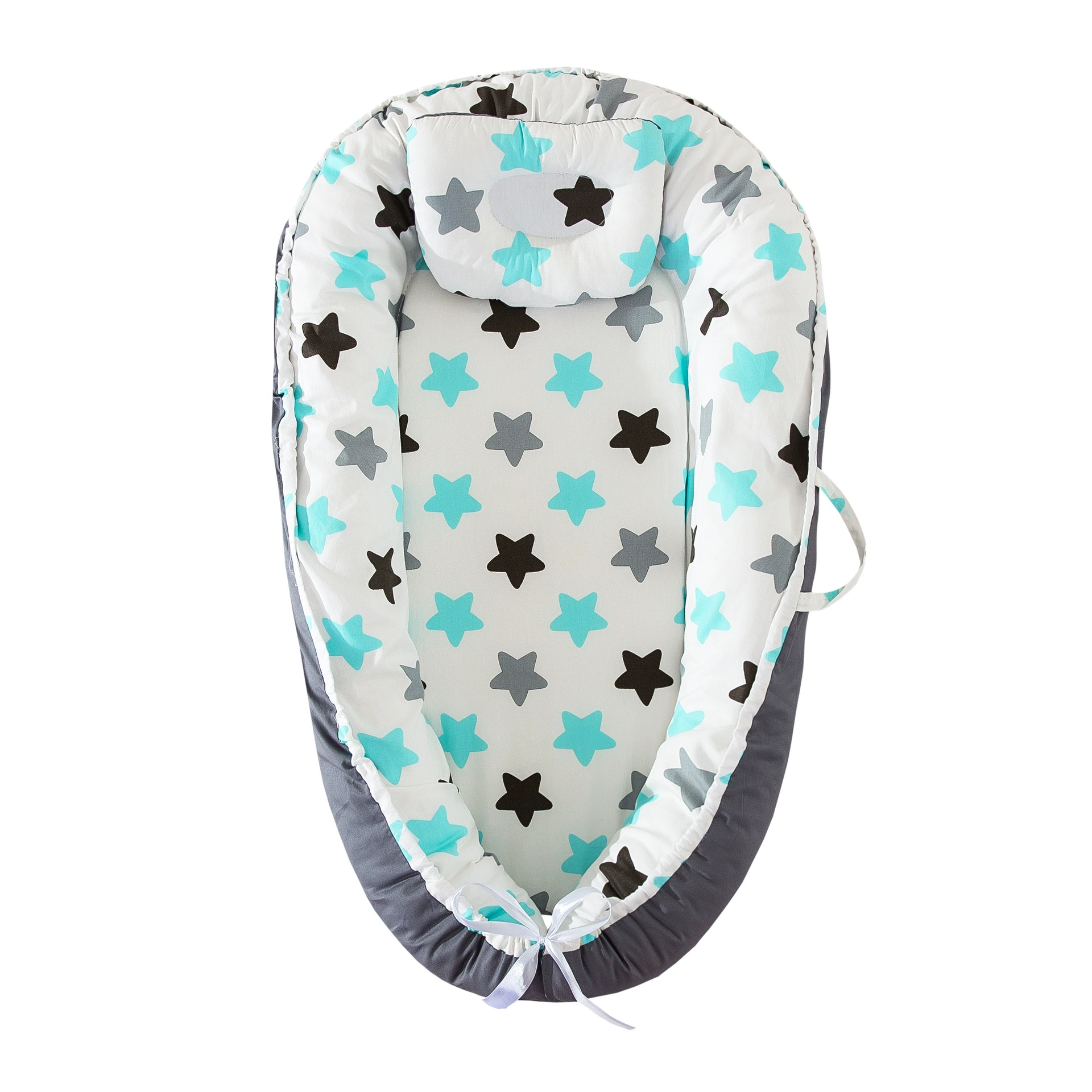 Nido Para Bebé Chrui 0-24 Meses Con Almohada Algodón Suave 85x55cm (estrella Grande)