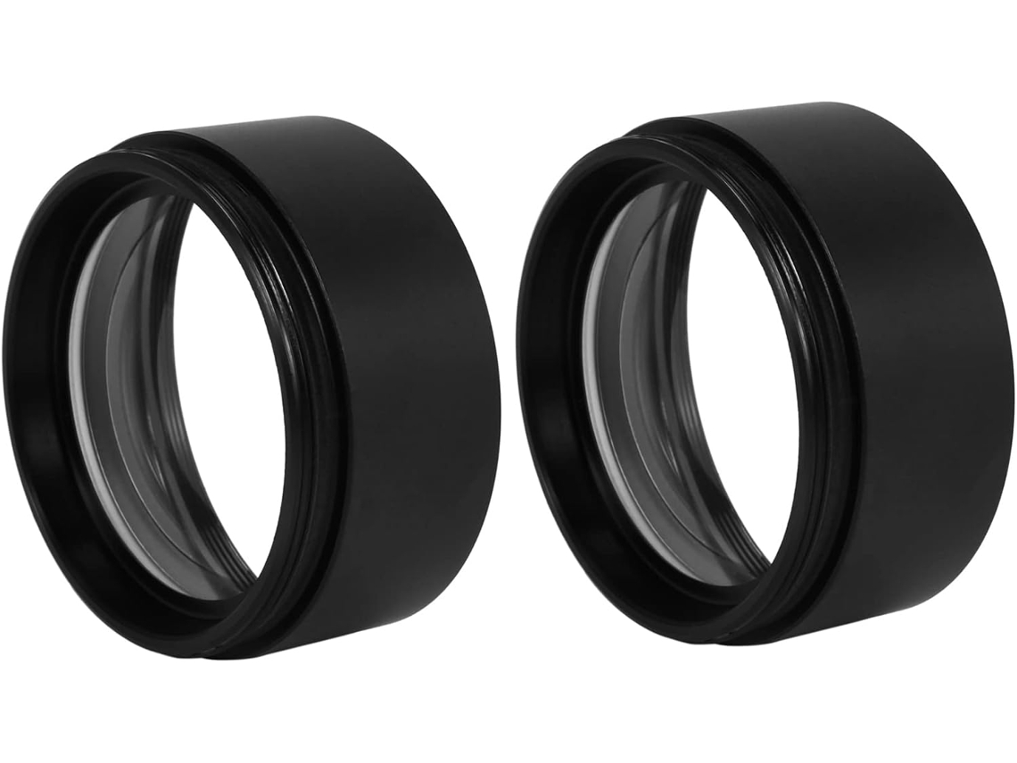 Lente Barlow auxiliar para microscopio estereoscópico trinocular WD120 0.7x con rosca de 48 mm. SFUSHOS (2x)