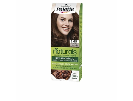 Tinte Permanente Schwarzkopf Palette Natural Nº 3.65