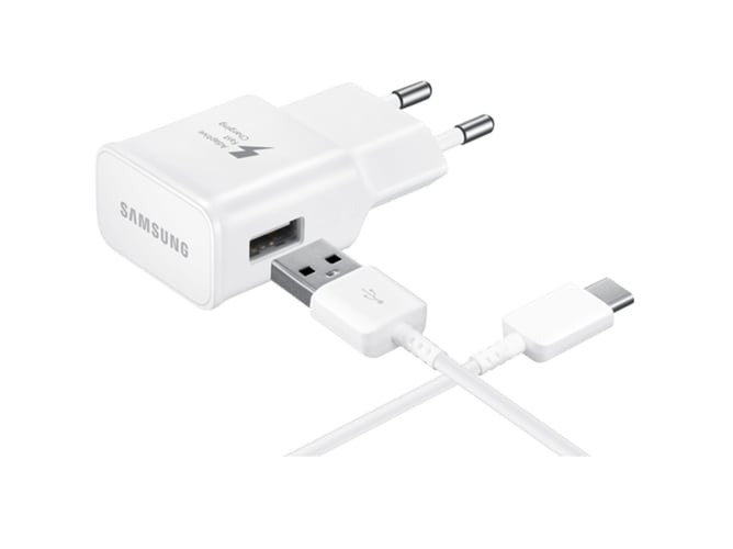 Cargador Rápido SAMSUNG 15W USB Tipo C Blanco