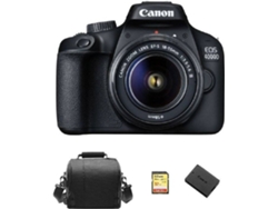 Kit Cámara Réflex CANON EOS 4000D EF-S 18-55MM F3.5-5.6 III + SD 32GB + Funda + LP-E10