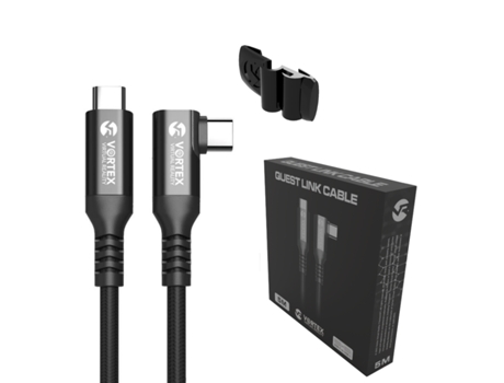 Oculus Link Vortexvr Cable 5M Sujetador Usb-C para Oculus Quest 2 O Quest 1 Steamvr Sidequest VORTEX VR