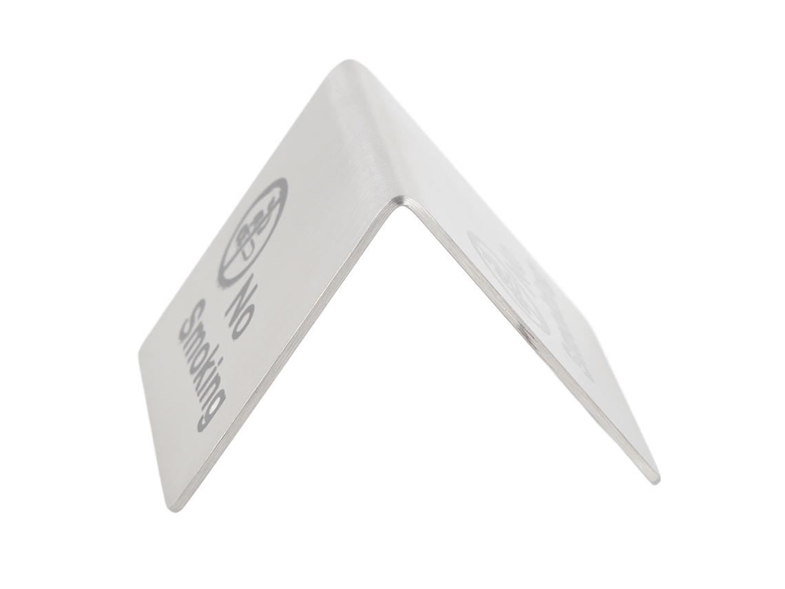 Letreros De "no Fumar En Mesa", De Acero Inoxidable, Plegables, Para Hoteles, Restaurantes Y Oficinas.