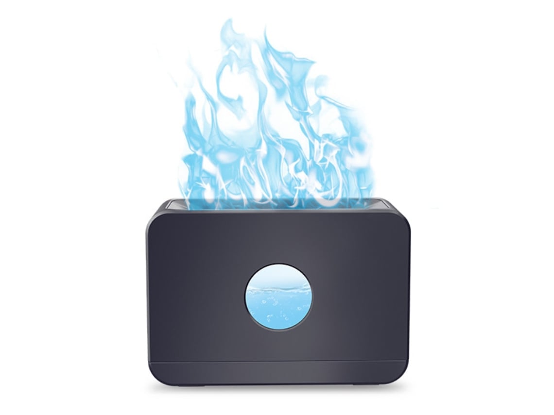 Bj-difusor De Aroma De Llama Portátil Humidificador Com Luz Noturna Para Lar E Escritório