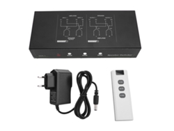 Amplificador Conmutable Para Altavoces, 2 Entradas, 1 Salida, Con Mando A Distancia Para Cine En Casa (enchufe Europeo).