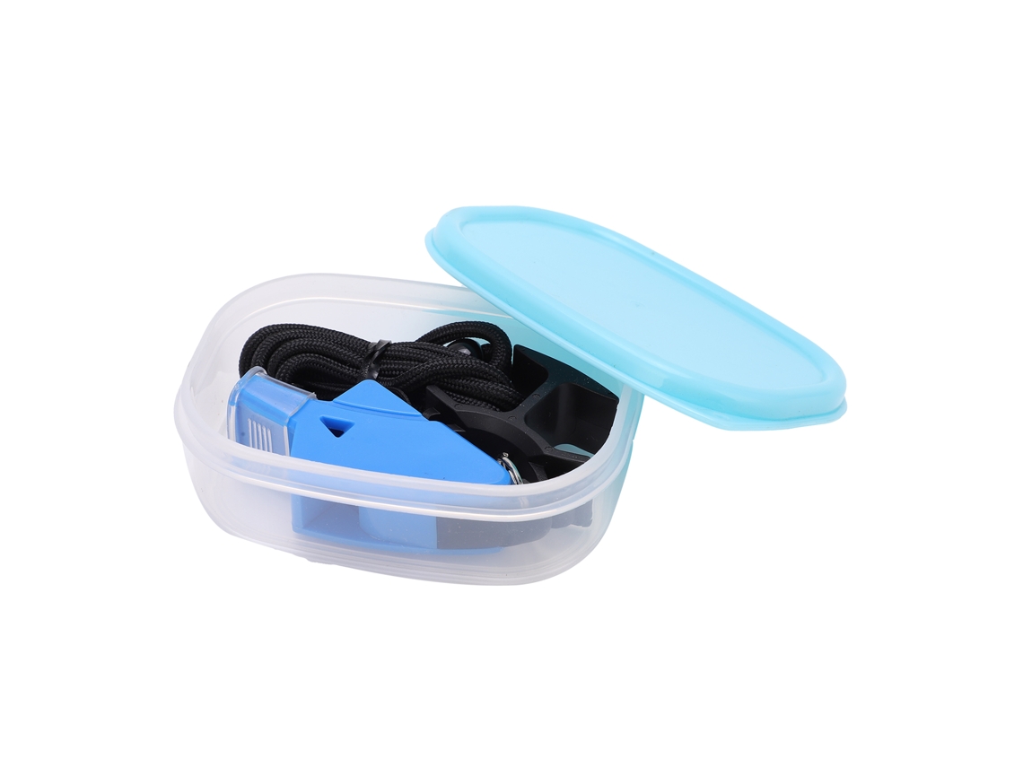 2026-silbato De Plástico Sonido Crujiente Para Baloncesto Fútbol Outdoor Con Cordón Y Clip De Dedo Azul Oscuro