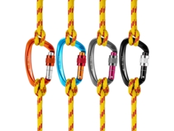 Vlrla-2026mosquetón De Cerradura De Tornillo 25kn D-forma Resistente Para Escalada, Rappel, Canyoning Y Hamaca