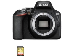 Kit Cámara Réflex NIKON D3500 Corpo Negro + Tarjeta SD de 32GB