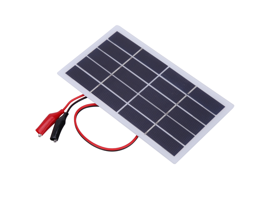 Panel solar DIY de 2W 5V con clip ligero