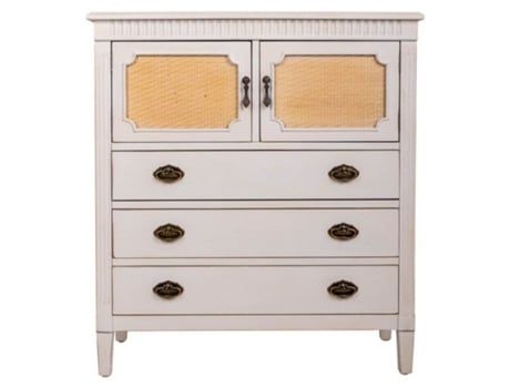 Consola de Madera blanca 82x36x90h cm
