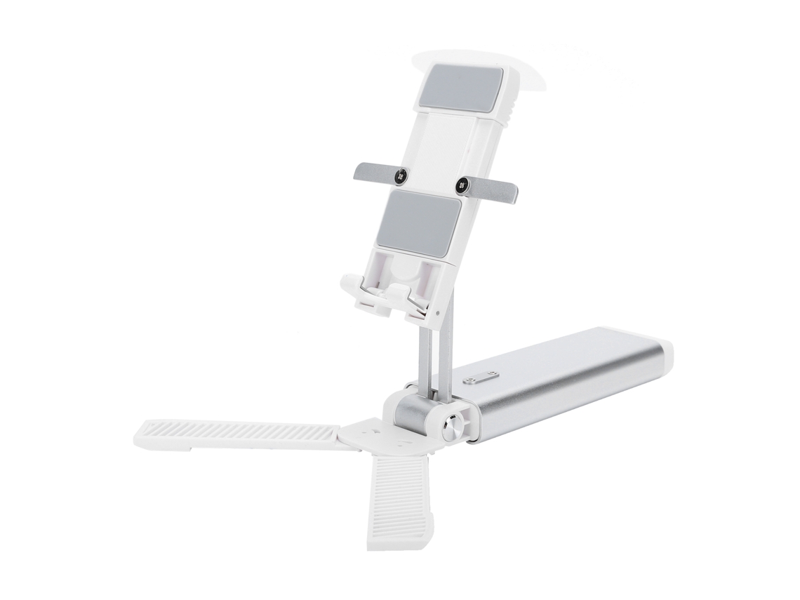 Soporte Para Teléfono (transmisión En Vivo De Escritorio Portátil Deformable) Bracket Perezoso Para Tableta De Plata Espacial