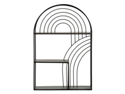 Estantería 51 x 13 x 76,5 cm Negro Metal