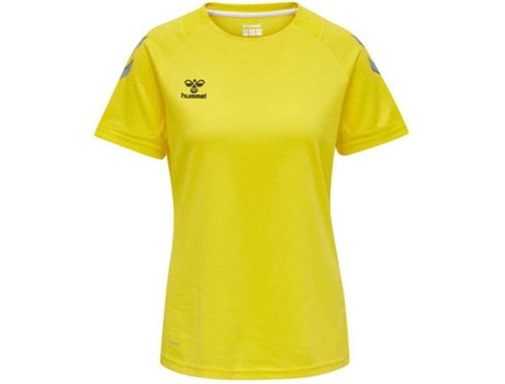 Camiseta de Mujer para Fútbol HUMMEL Lead Poly Amarillo (L)
