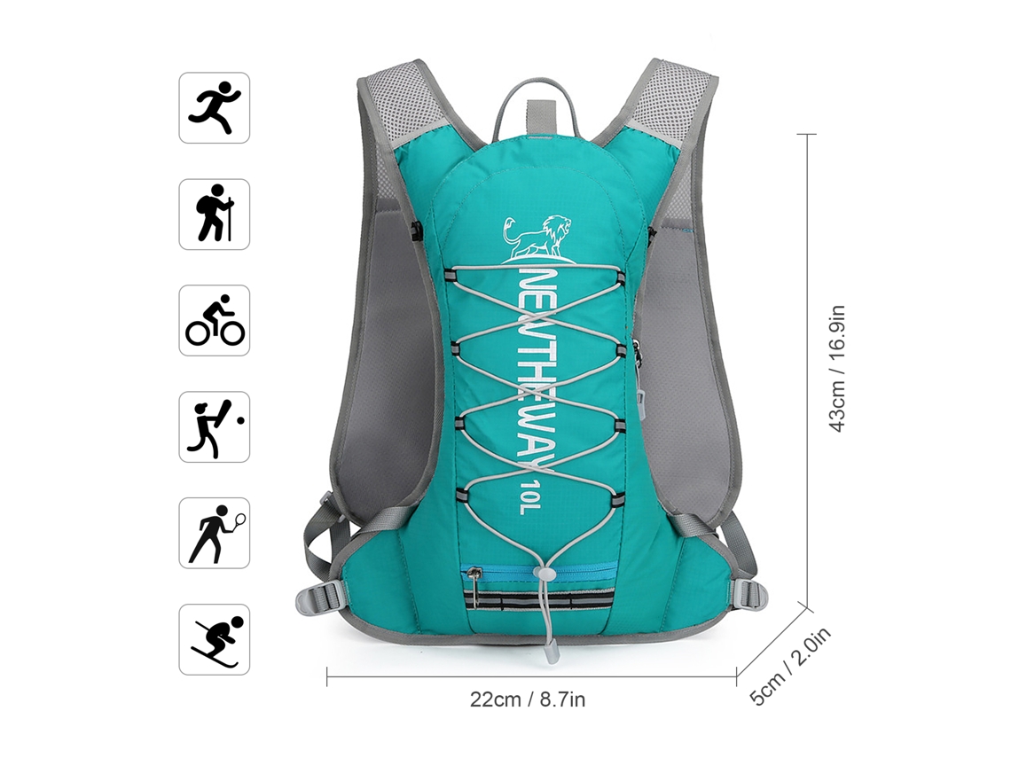 Mochila De Hidratação Isolada 10l Para Corrida Ciclismo Camping Hiking Maratona Com Bolsa De Geladeira