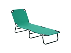 Tumbona Sauna Oxford Reclinable, 188x56x28cm, Verde