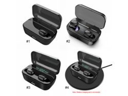 Fone De Ouvido Tws Bluetooth 5.0 Com Microfone Duplo, Estéreo, Caixa De Carregamento E Display Digital De Bateria