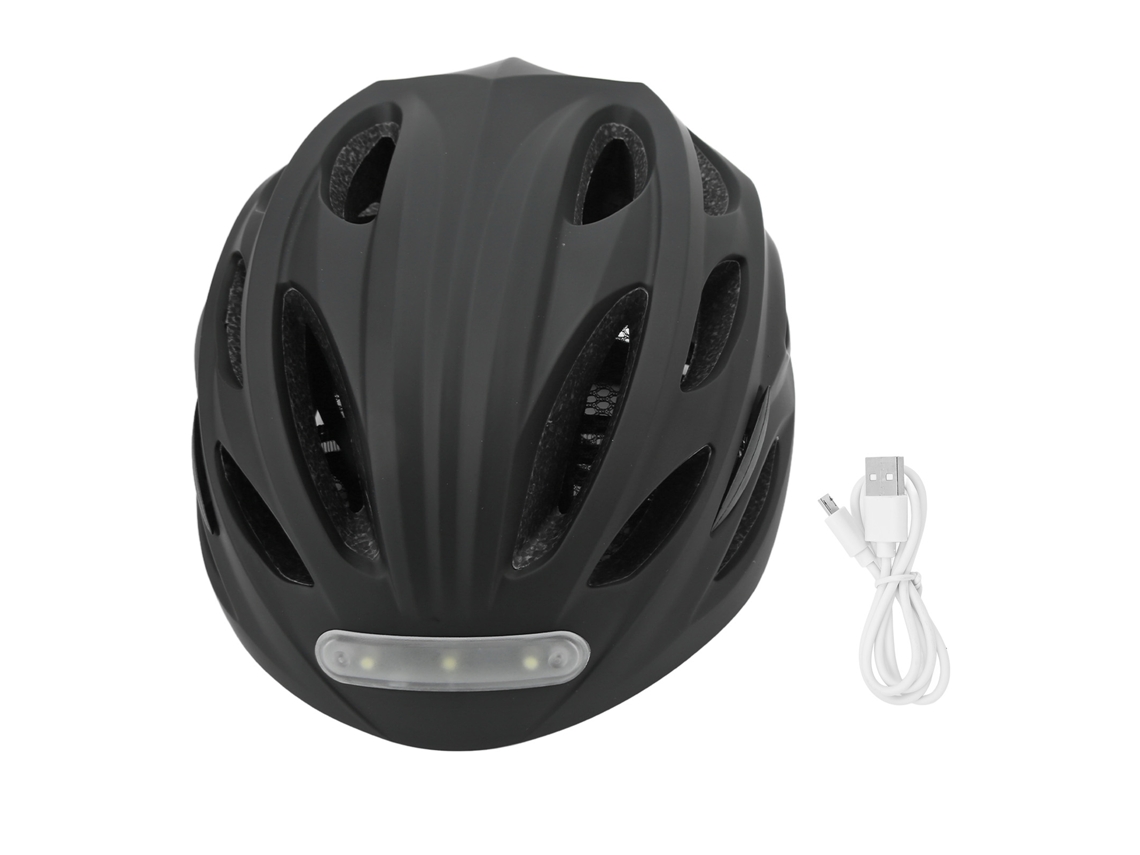 2026-casco De Bicicleta Con Luz Led Ajustable Transpirable Estructura Sólida Pc Desmontable Para Patinaje Talla L 58‑61cm