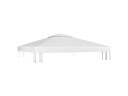 Gazebo de dos niveles, 310 g/m², 3 x 3 m, blanco, WSD119046 Lovely Home