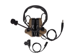 Auriculares walkie-talkie con reducción de ruido, silicona, 7,1 mm