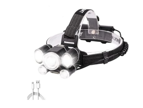 Linterna frontal Xp50.2 Luces frontales LED Linternas frontales con zoom Linterna frontal recargable por USB Lámpara antorcha Rojo Azul &? A TURMIN