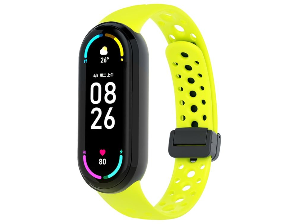 Correa para Xiaomi Smart Band 10/9/8 - Silicona - Cierre magnético negro